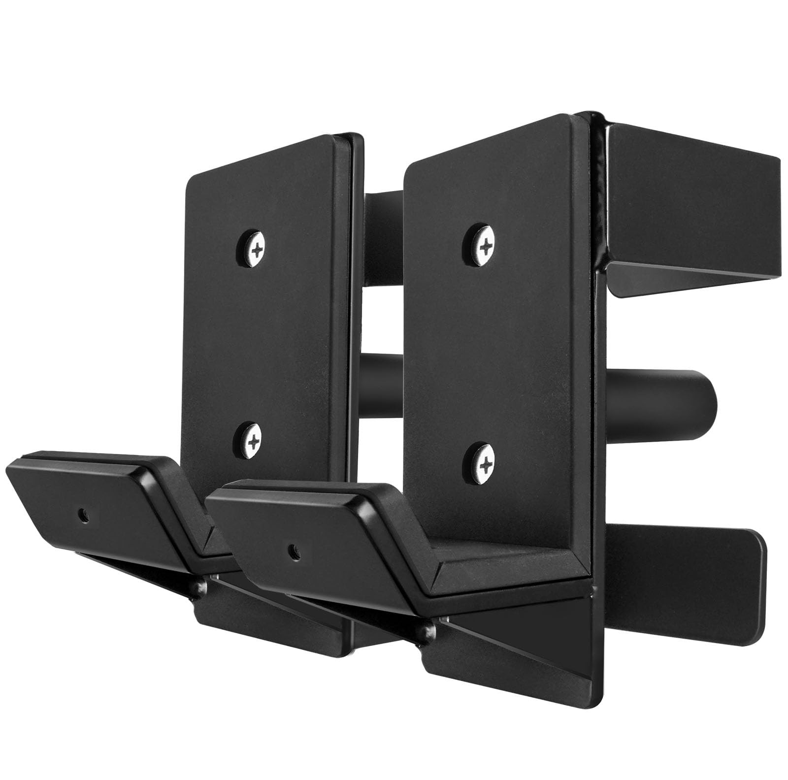 J Hooks for 3 x 3 Power Rack, Rubber Pad J-Hook for Power Cage, Bottom Reinfo