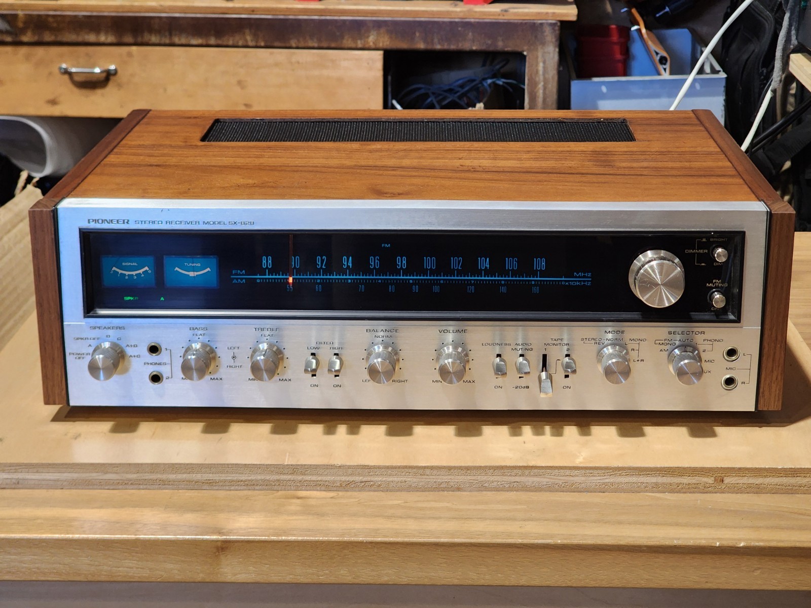 Restored Pioneer SX-828 Stereo Reciever