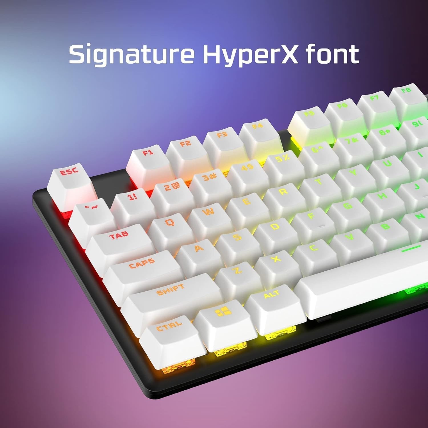 HyperX PBT Keycaps – Full Key Set, Double Shot PBT Material, English (US)