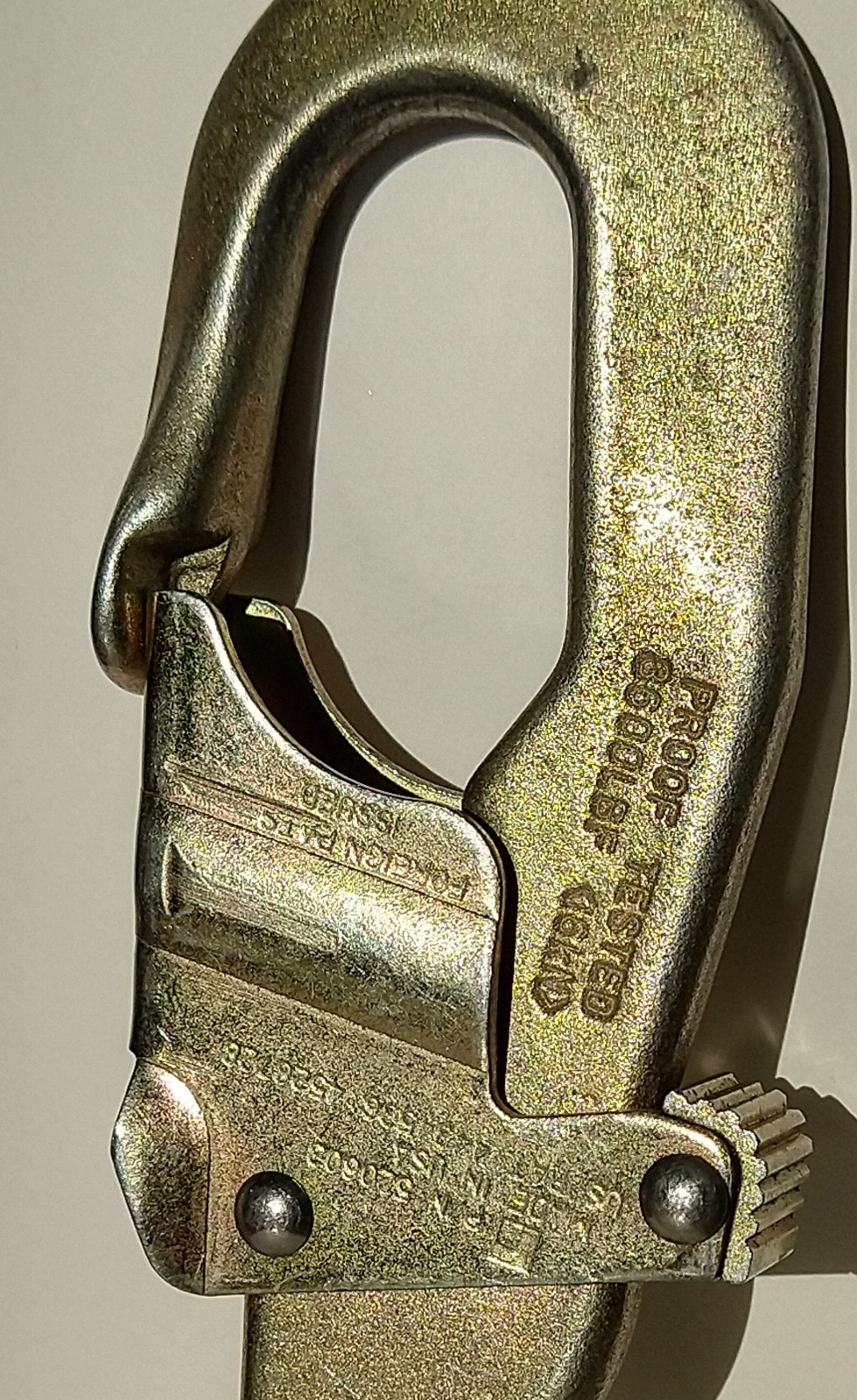 Double Acting Auto Locking Snap Hook 3600lbf 16KN Pre-owned Safety Equipment