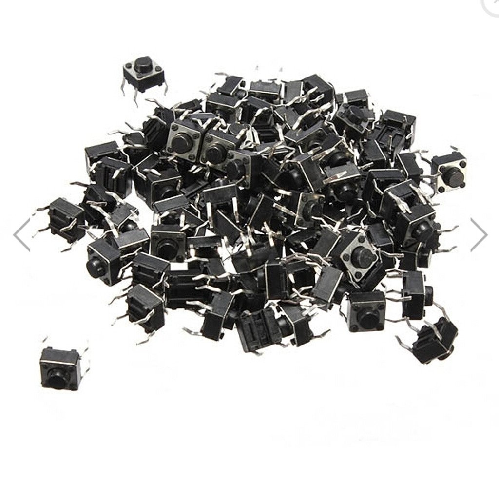 100pcs Mini Momentary Tactile Push Button Switch 6x6x5mm
