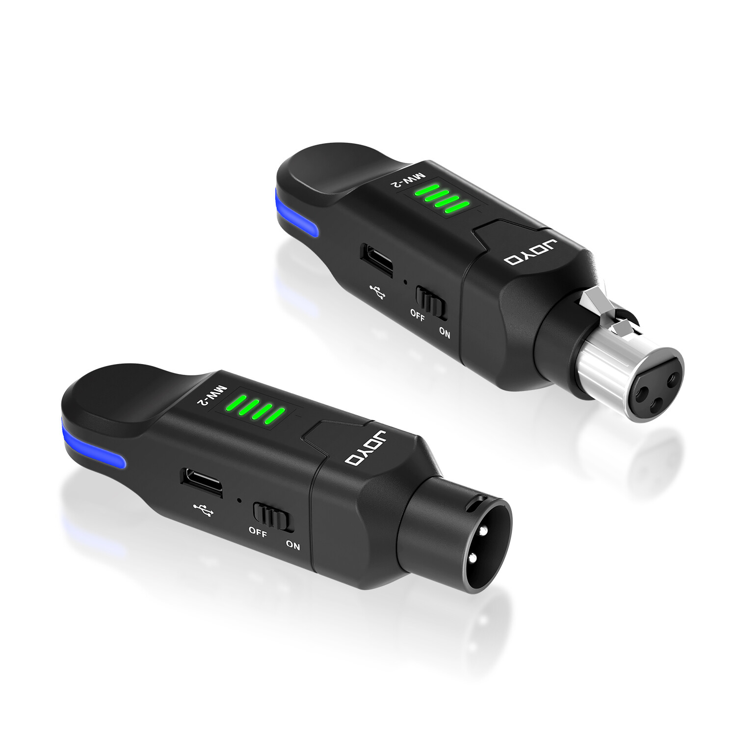 JOYO 2.4GHz Wireless Microphone System 4 Channel Transmitter & Receiver Dynamic
