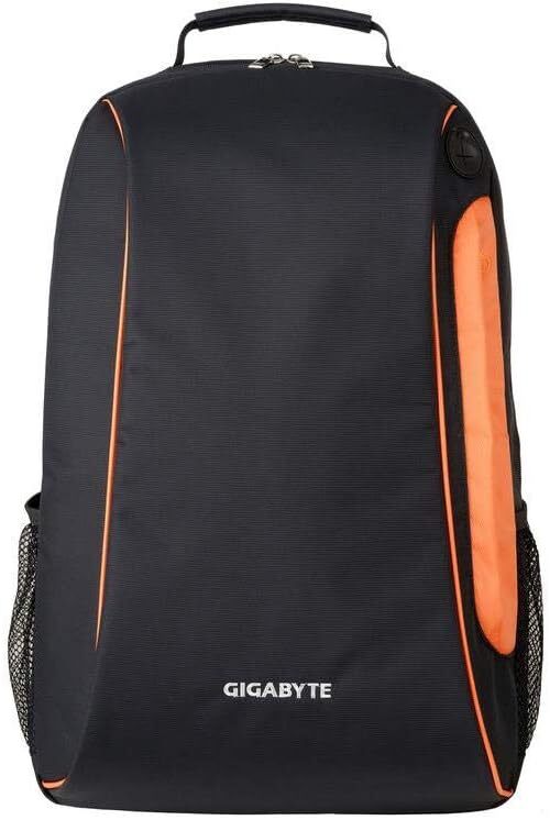 Gigabyte Gaming Backpack 15 & 17" Laptops, Black/Orange GBP57S