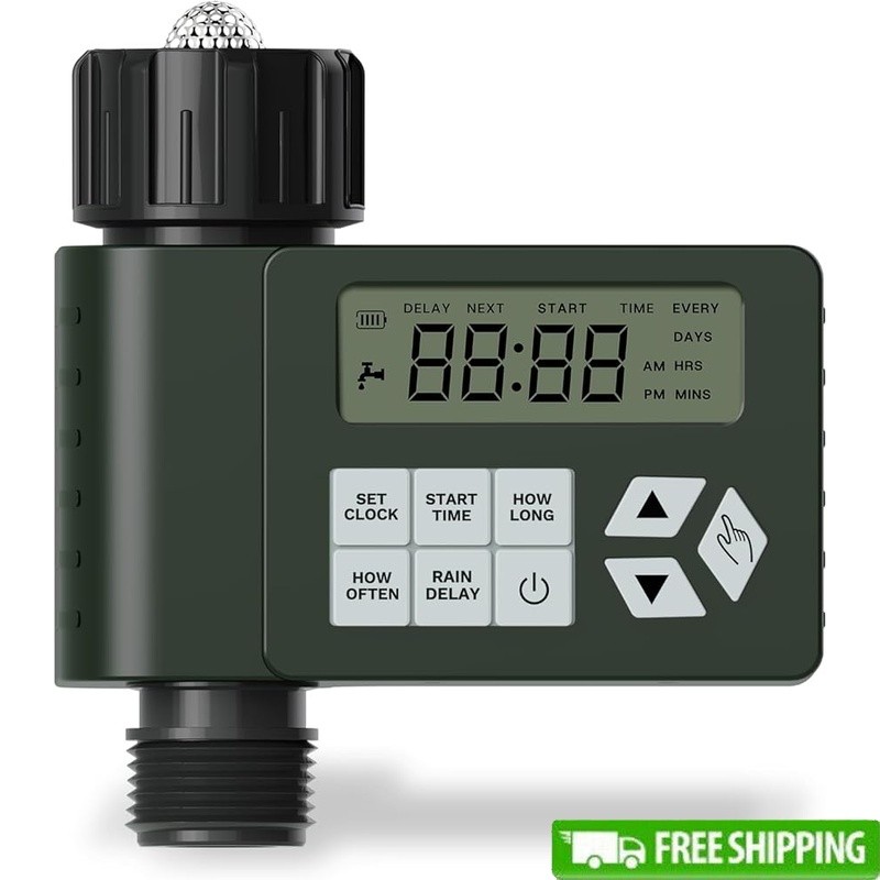 Automatic Hose Timer LCD Watering System Rain Delay Garden Lawn Irrigation New
