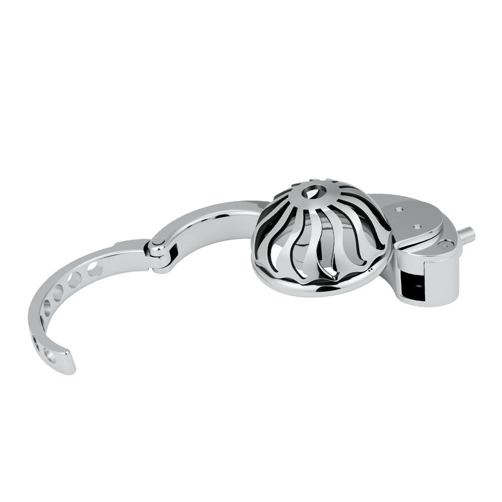 Men Metal Chastity Cage Lock Penis Lock Adjustable Chastity Ring