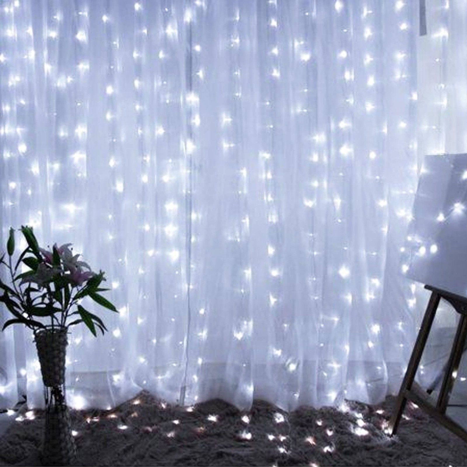 USB Powered 9.8ft x 9.8ft 300 LED Fairy String Lights Waterproof 8 Modes