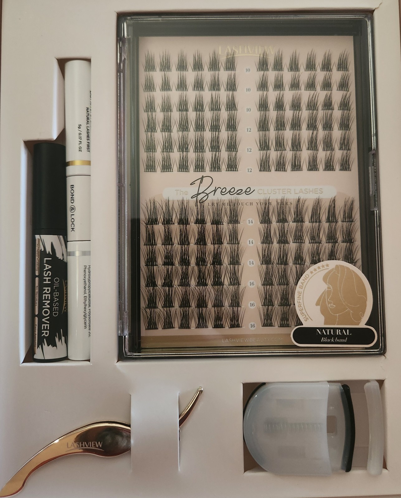 Lashview Lash Clusters Kit, DIY Eyelash Extensions
