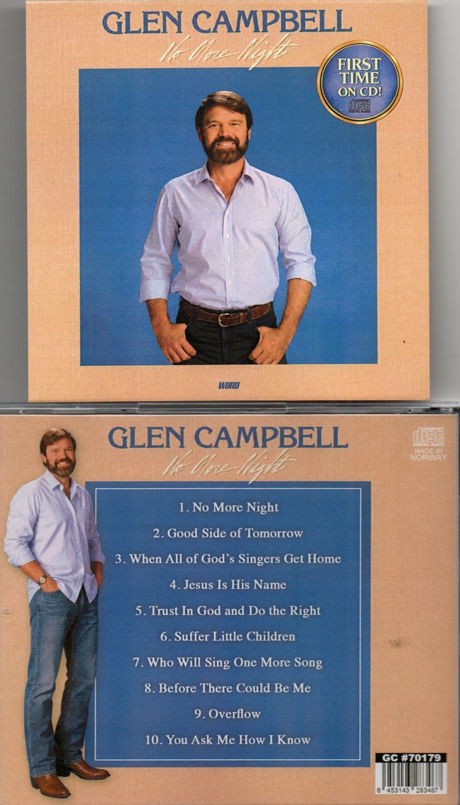 GLEN CAMPBELL NO MORE NIGHT-FIRST TIME ON CD! NEW SEALED IMPORT
