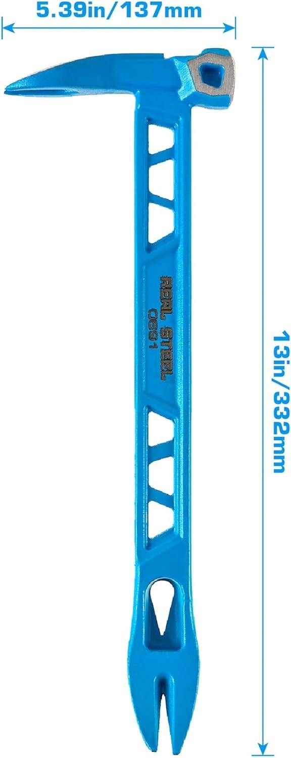 10" Double Ended Nail Puller Pry Bar - Construction Tool