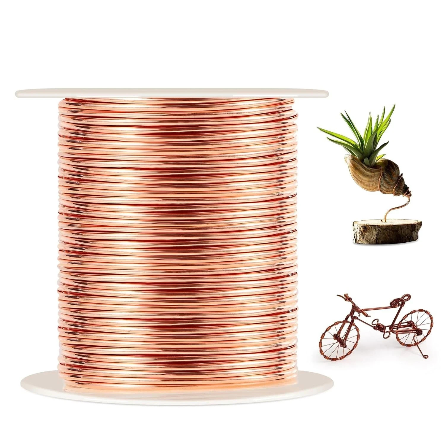 99.9% Dead Soft Copper Wire, 16 Gauge/ 1.3 mm Diameter, 127 Feet / 39m, 1 Pound