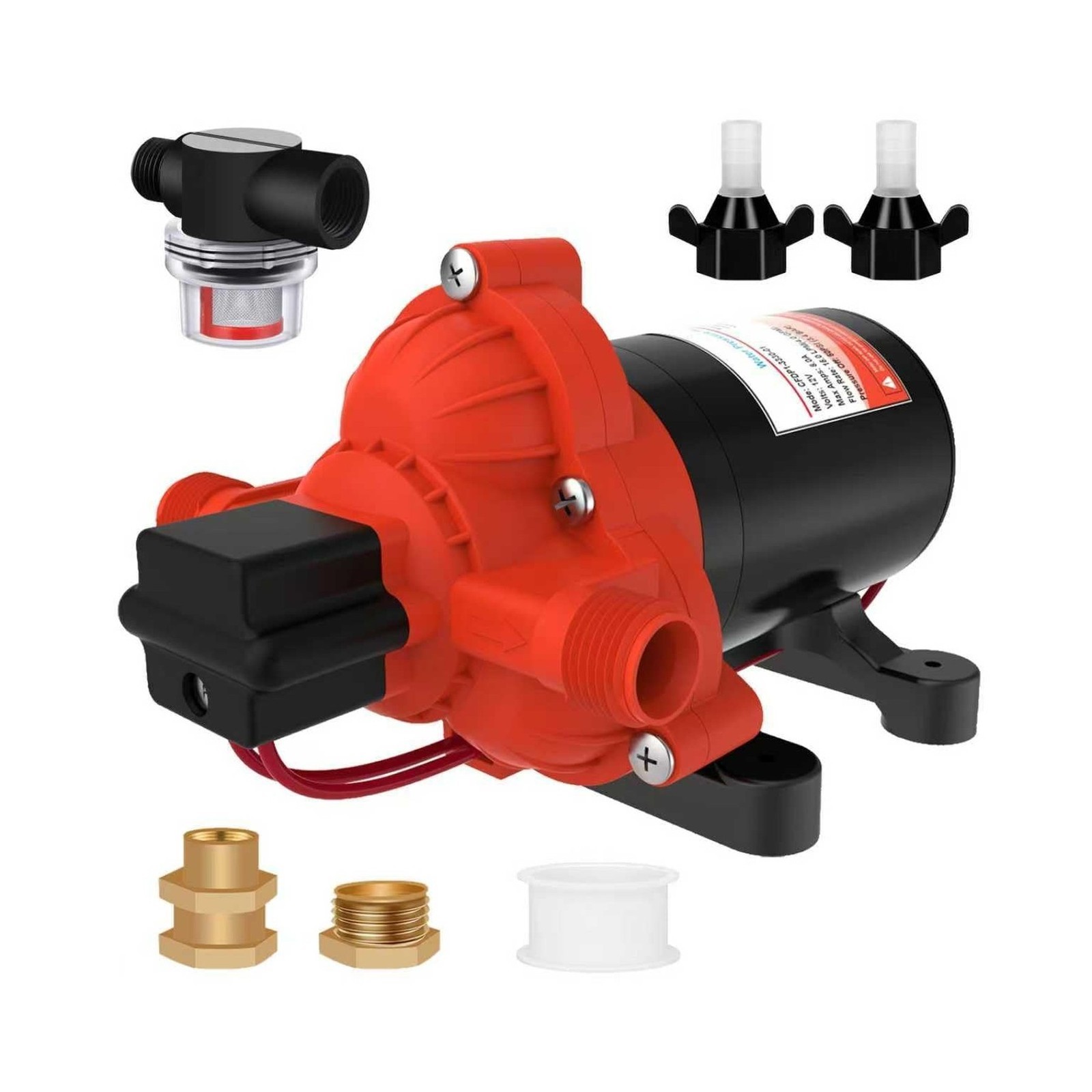 33 Series 12V Fresh Water Pressure Pump 4.0GPM 50PSI Self Priming