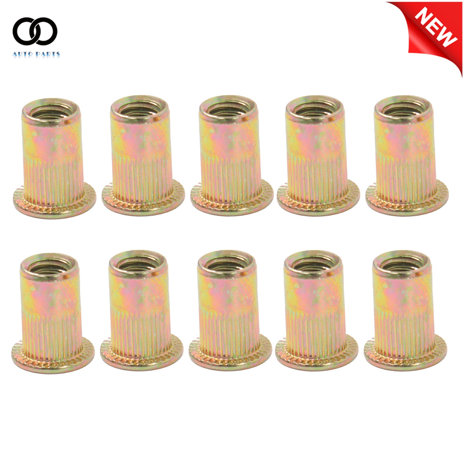 70 Pack Rivet Nuts Tool 14" Hand Riveter with 7PCS interchangeable mandrels