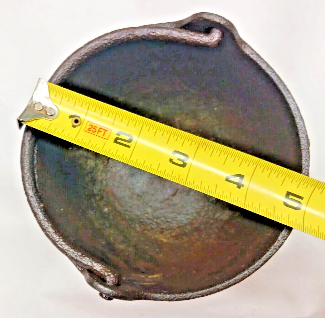 Vintage 5" Diameter Pot & Ladle for Melting Lead Sinkers, Shot etc. 14-1/4" Long