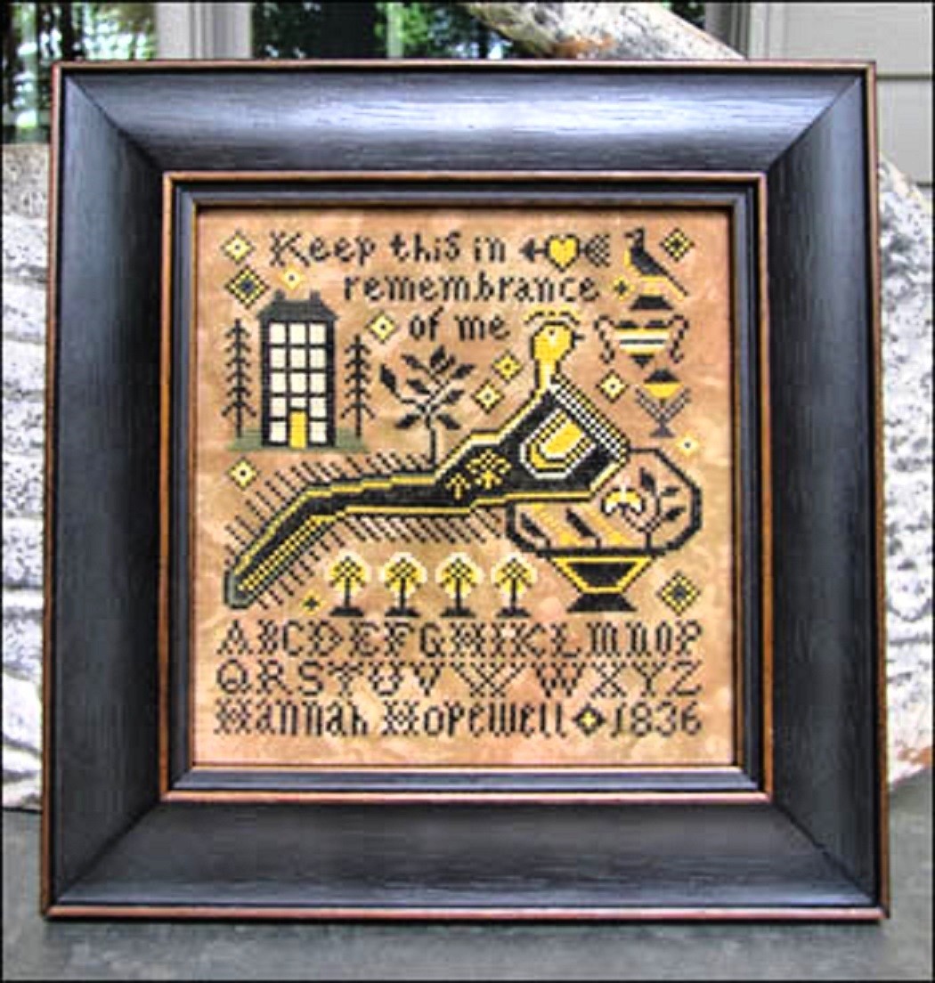 PRETTY AS A PEACOCK SAMPLER-CROSS STITCH CHART-KATHY BARRICK