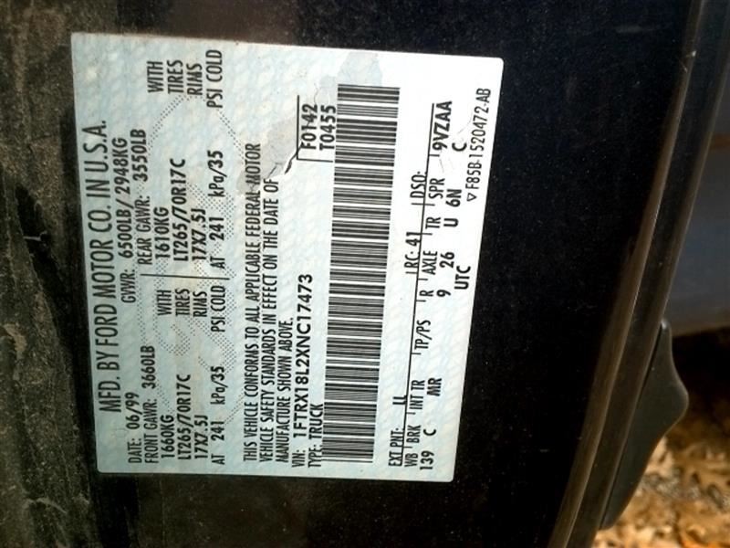 Driver Left Front Door Latch Fits 99 F150 3719690