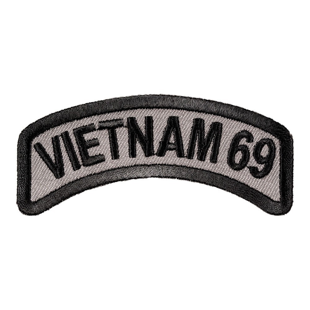 Vietnam 69 Rocker Patch, Vietnam Veteran Patches.