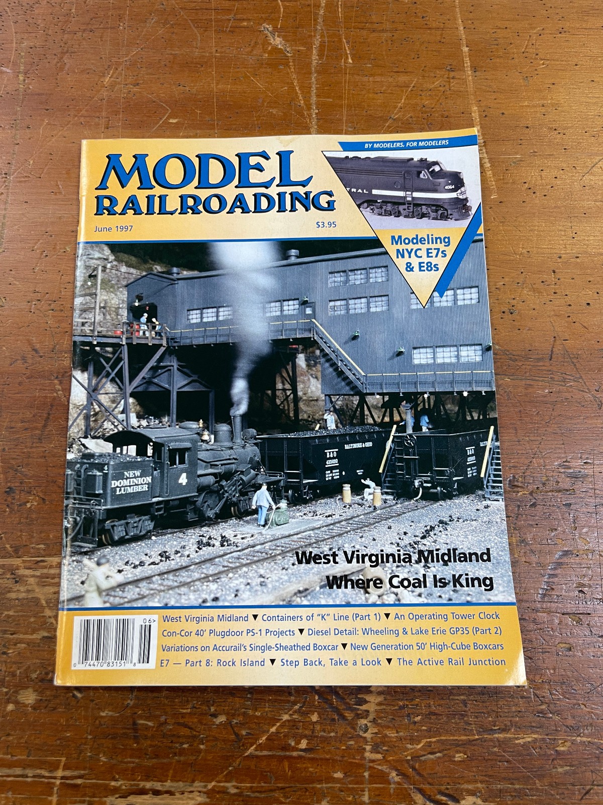 Model Railroading ~ June 1997 ~ Volume 27, No. 4 ~ Modeling NYC E7s & E8s