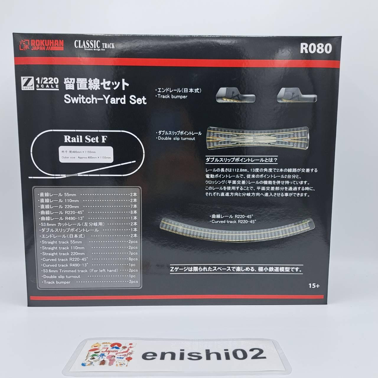 [Fast Ship] Rokuhan Z Gauge R080 Detention Line Set Rail Set F Railway Model