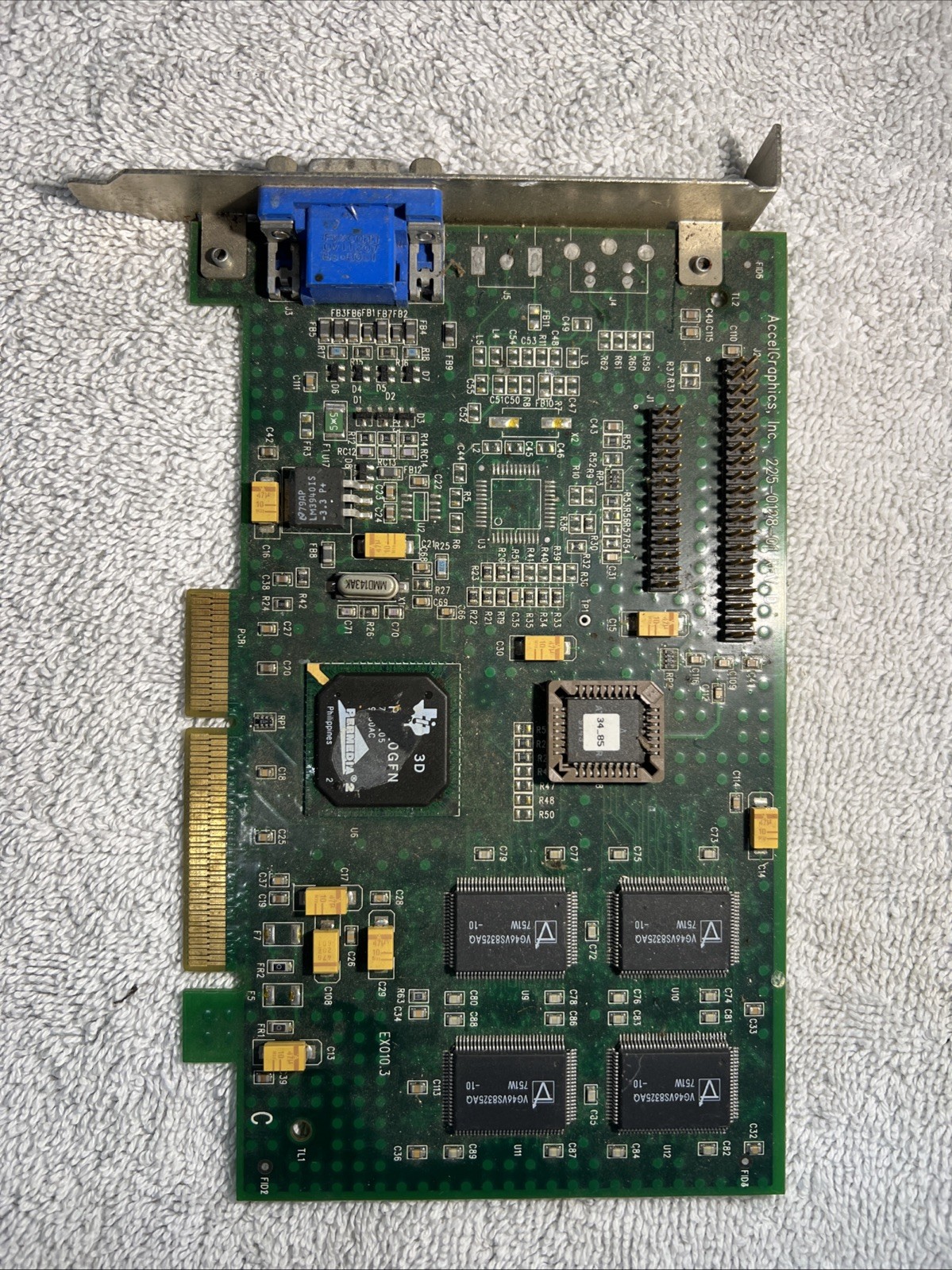 AccelGraphics Permedia 2 AGP Workstation Graphics Card 225-0128-01 Rev D