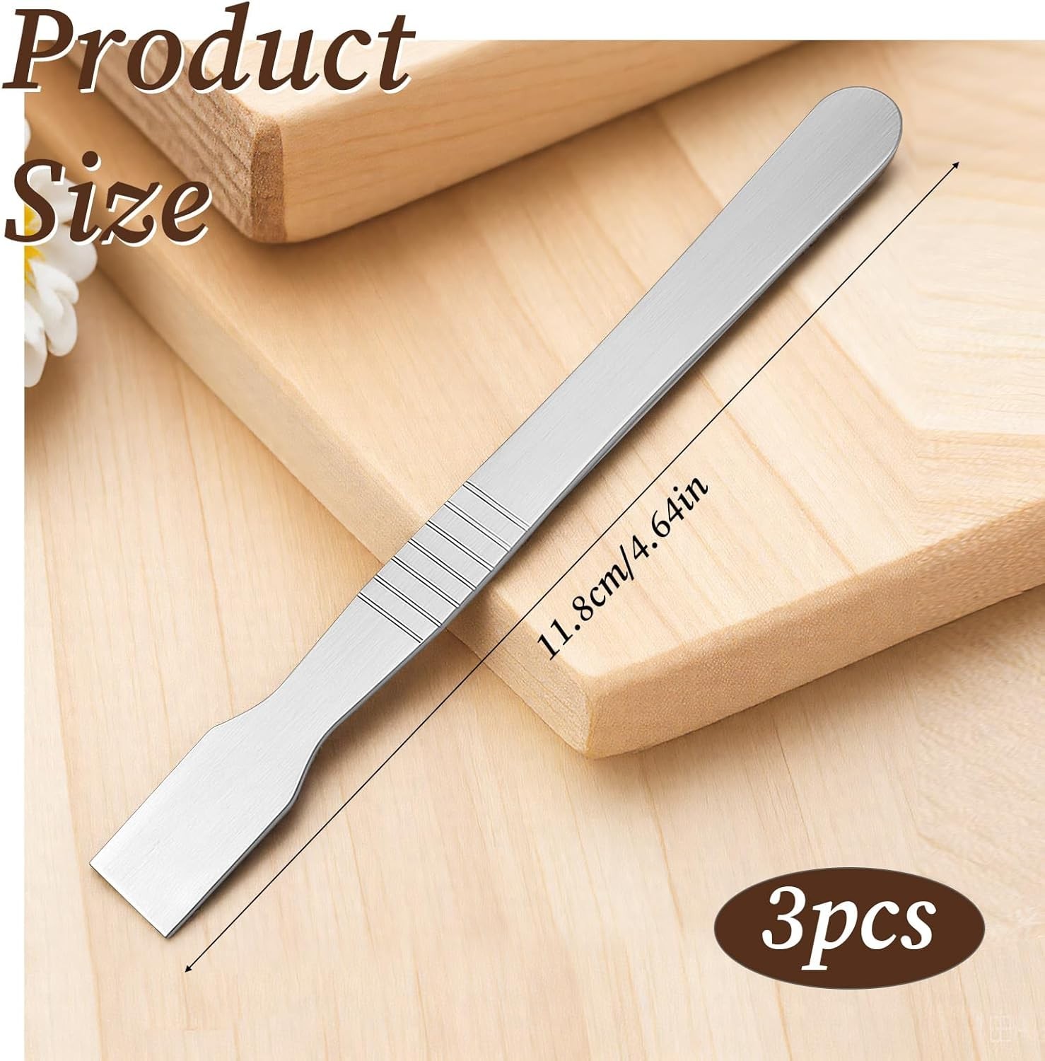 Versatile 3PCS Non-Scratch Metal Scraper Set for Home and Travel Convenience