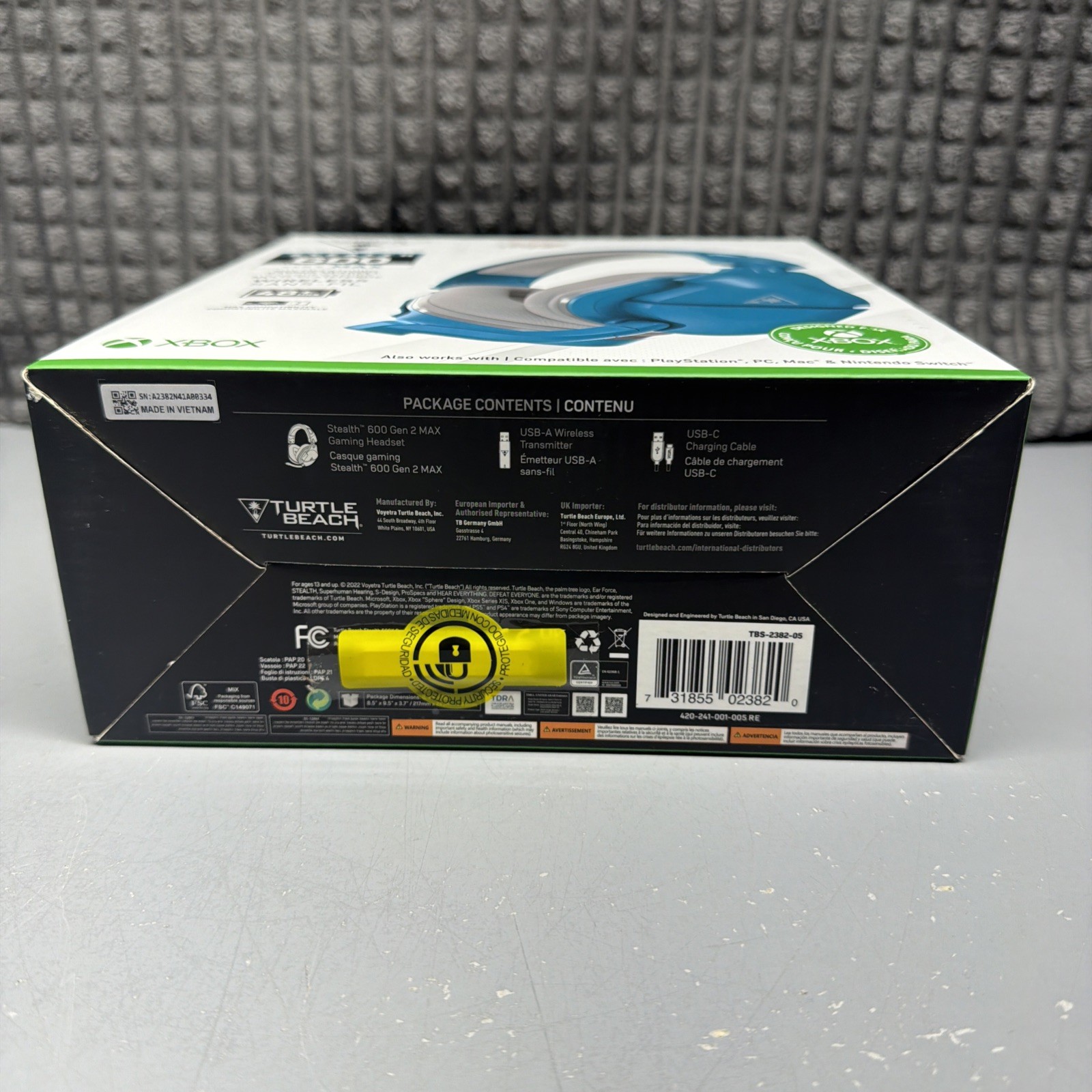 Turtle Beach Stealth 600 Gen 2 MAX Wireless Headset Grey Aqua Multiplatform New