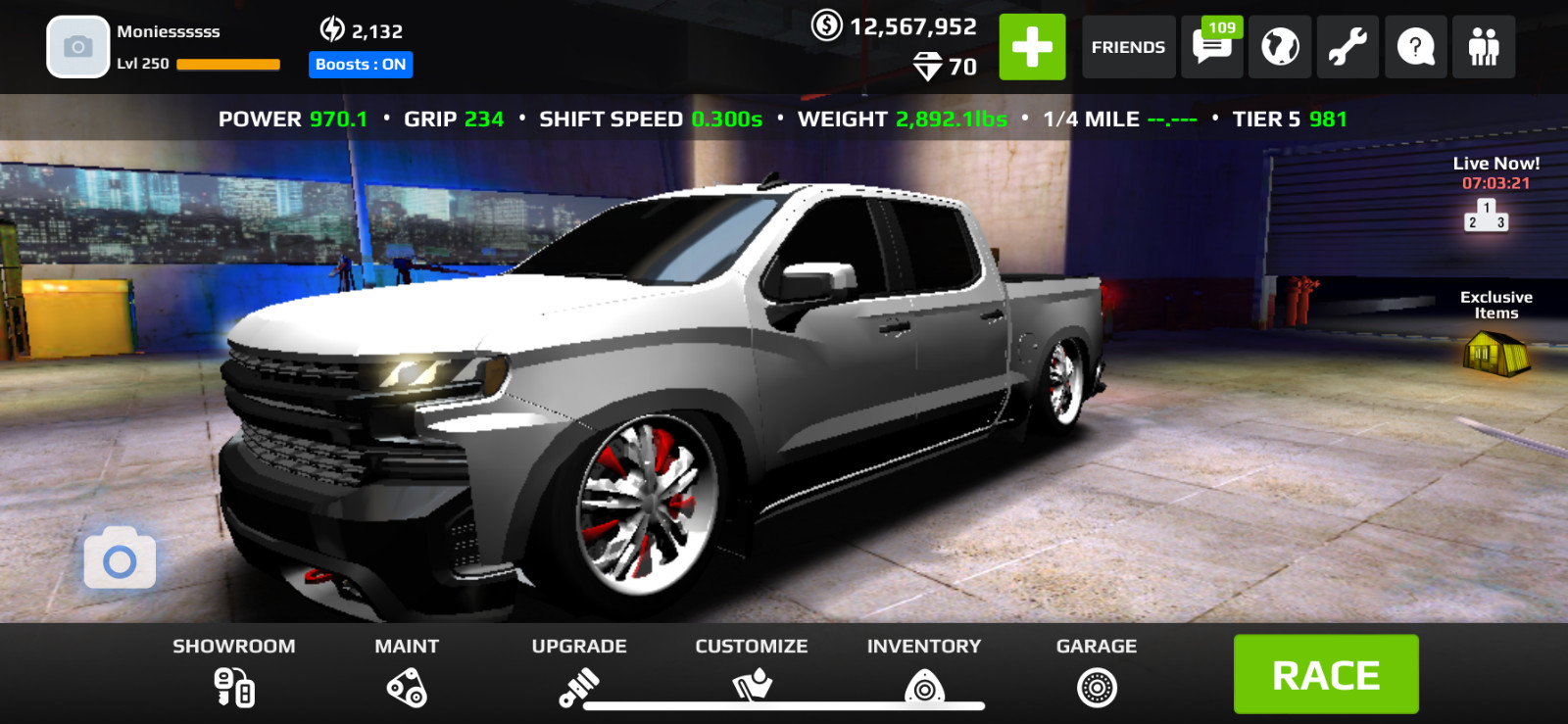 Rush Racing 2 In-game Vehicle. 6-8$ each