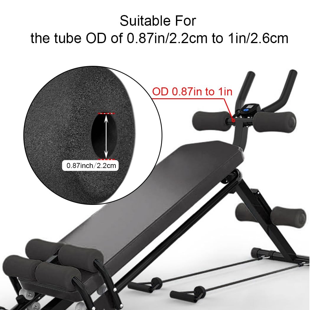 Sponge Foam Foot Pad Roller Pair, Used for Replacing Gym Exercise Equipment, ...