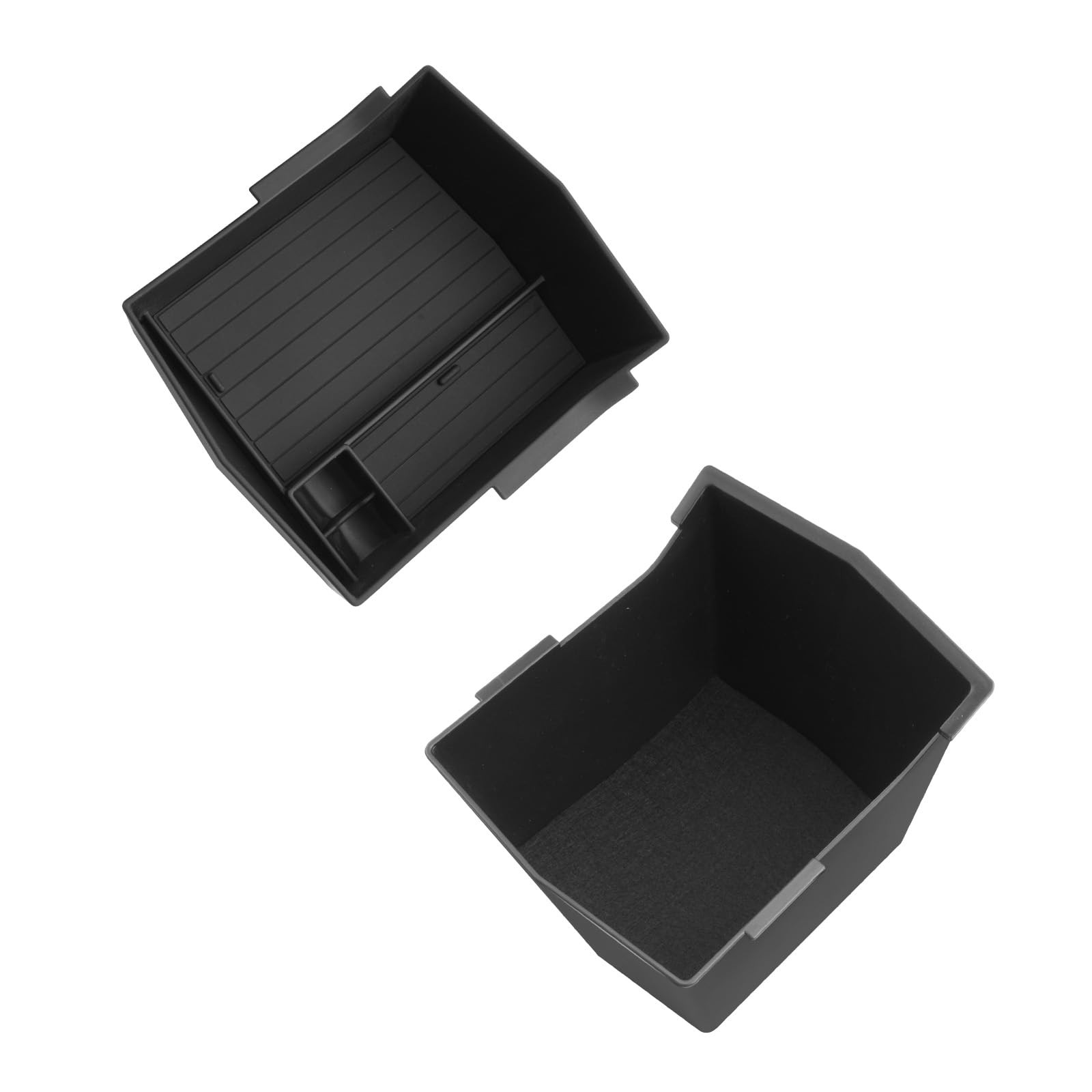 Subaru Forester 2025-2026 Armrest Storage Box Insert Tray - 2-Pack, Black