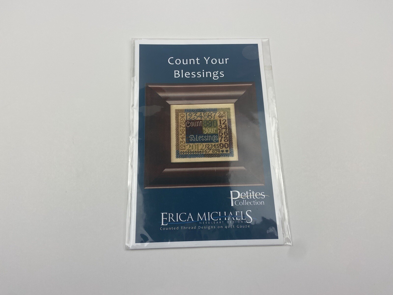 Erica Michaels Count Your Blessings Needlepoint Pattern Stitched On Silk Gauze