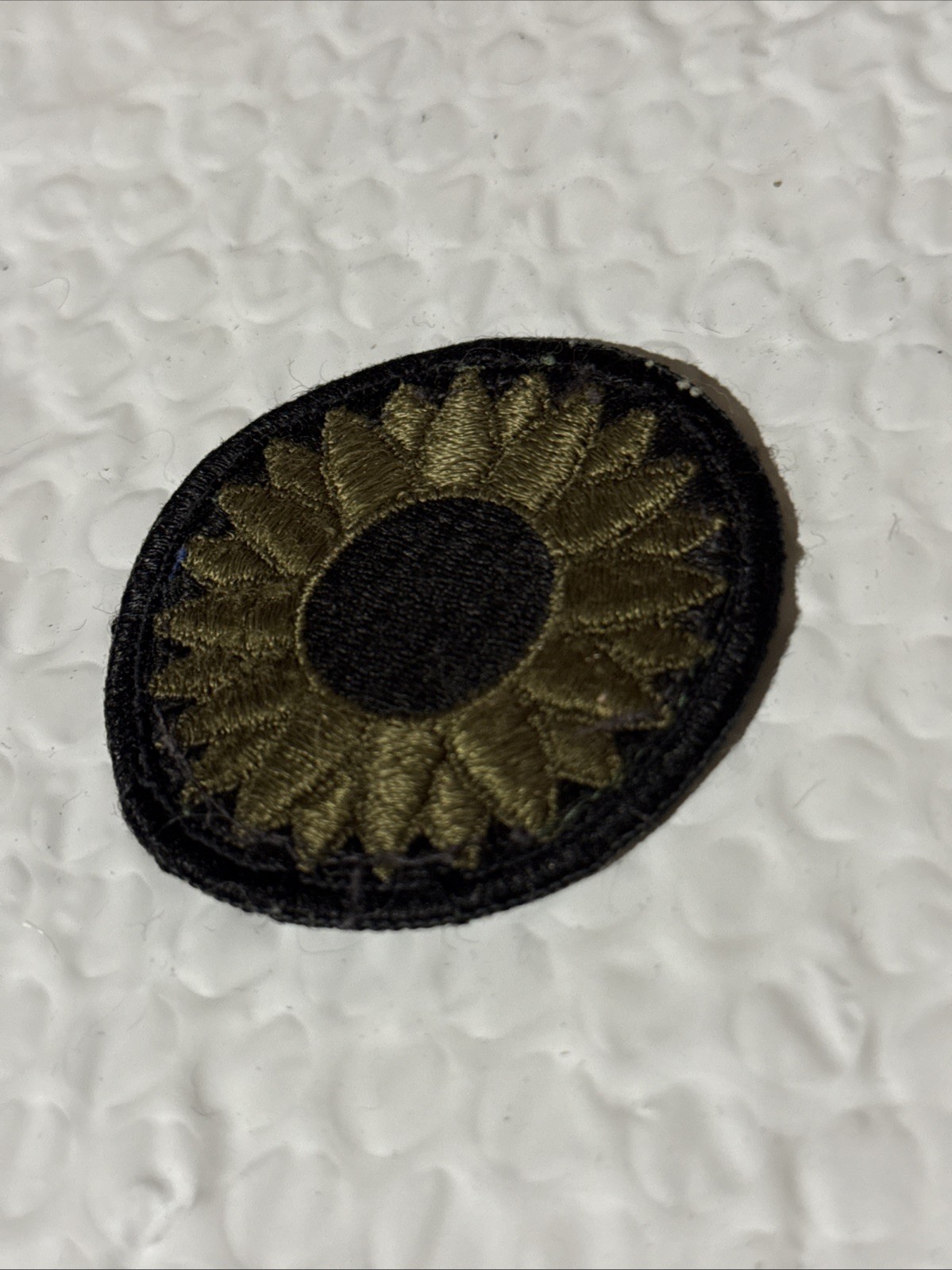 Military Patch Badge Kansas National Guard Black Edge
