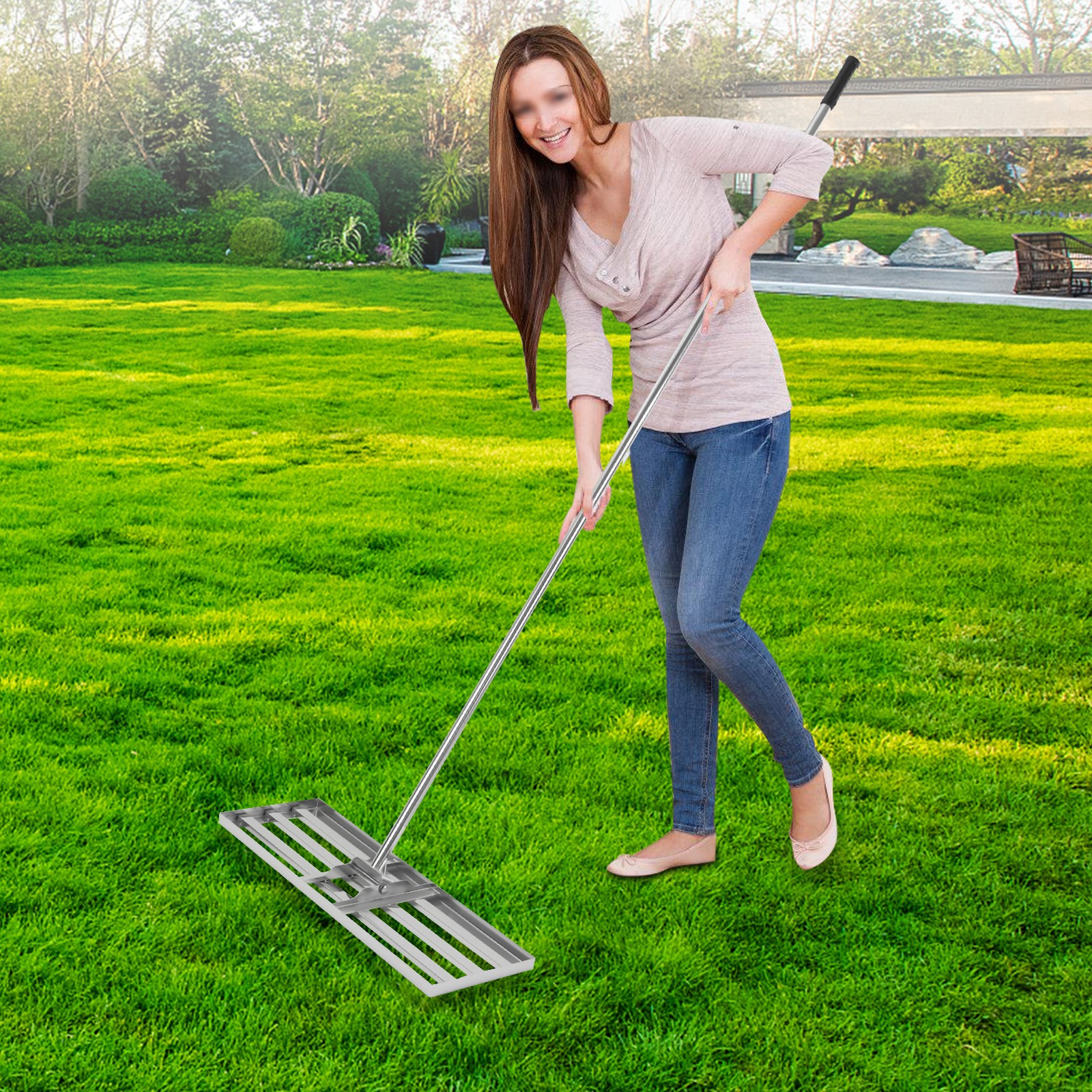 30"x 10" Stainless Steel Lawn Yard Leveling Tool Landscape Gardening Leveler