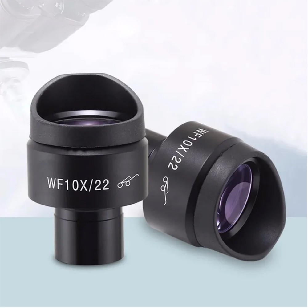 WF10X-22mm Wide Angle Biological Microscope Eyepiece Diopter Adjustable 23.2mm