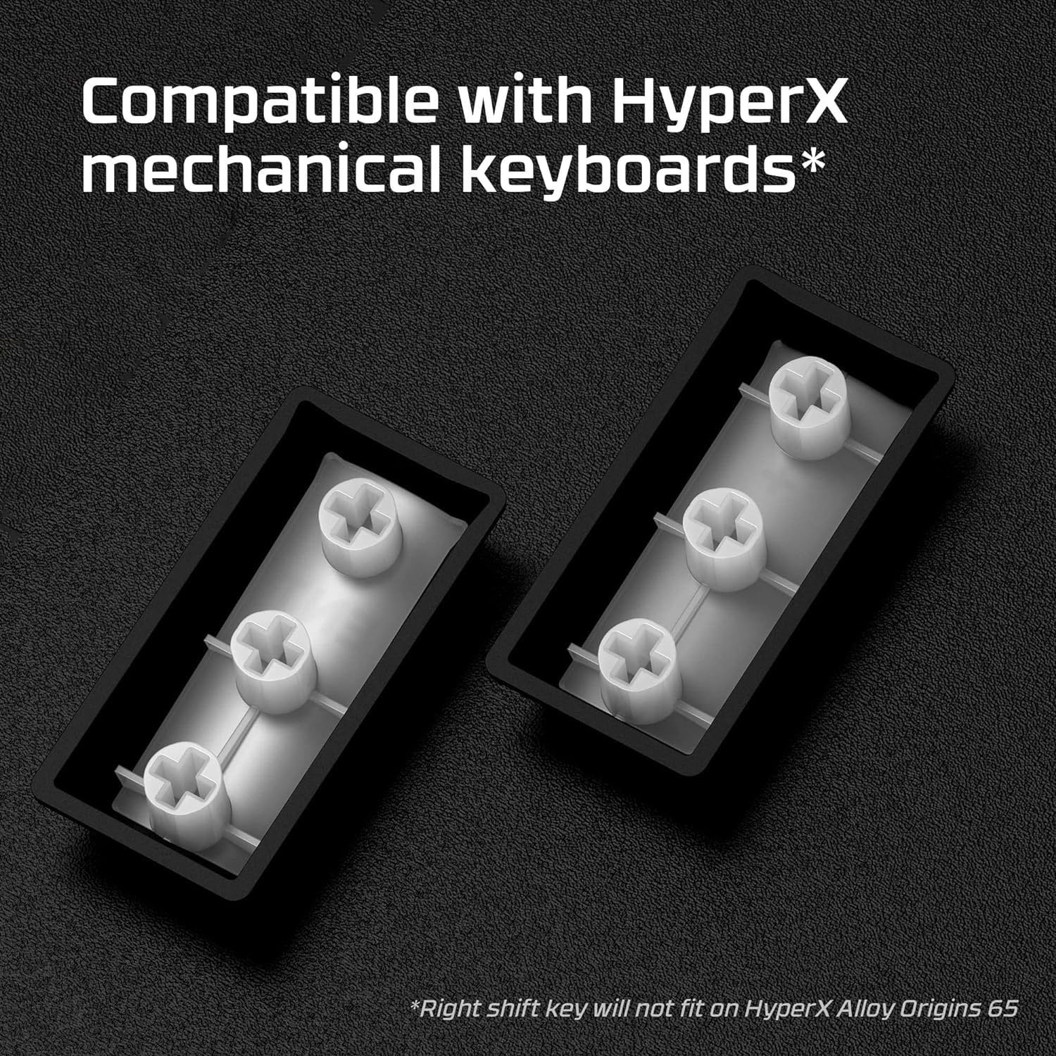 HyperX PBT Keycaps – Full Key Set, Double Shot PBT Material, English (US)