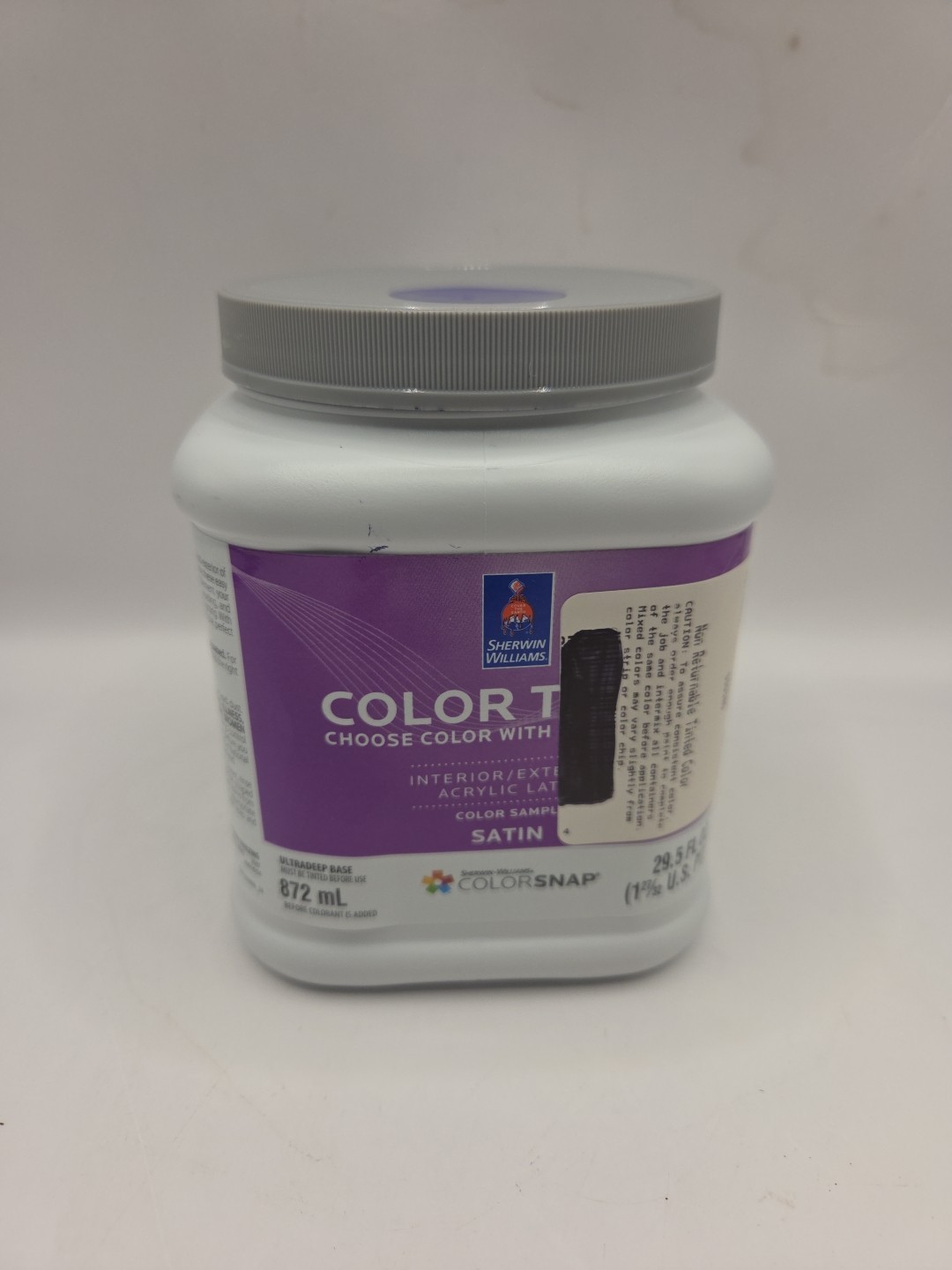 1 Qt Sherwin Williams Colors To Go Interior Satin Color 6545 Majestic Purple...