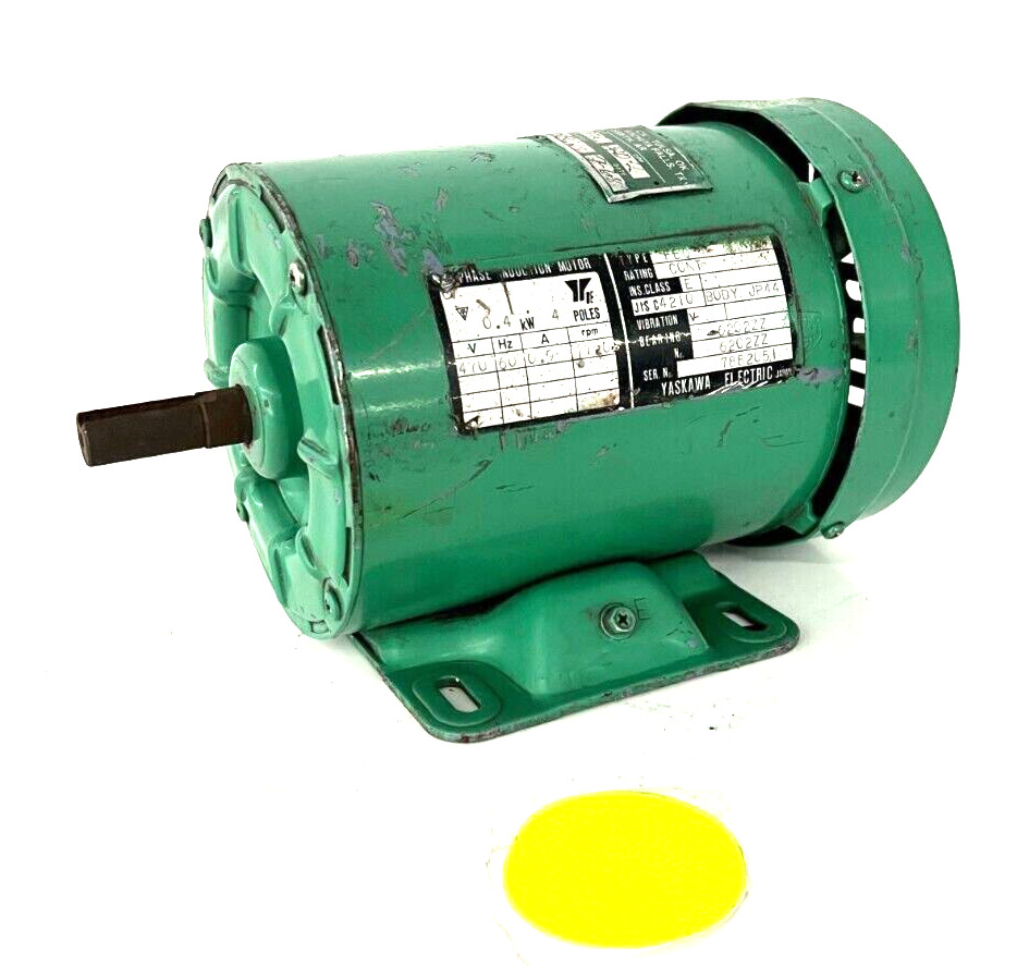YASKAWA ELECTRIC 7882051 MOTOR VOLTS 470 HZ 60 AMPS 0.9 RPM 1720 OAL 9-1/2"