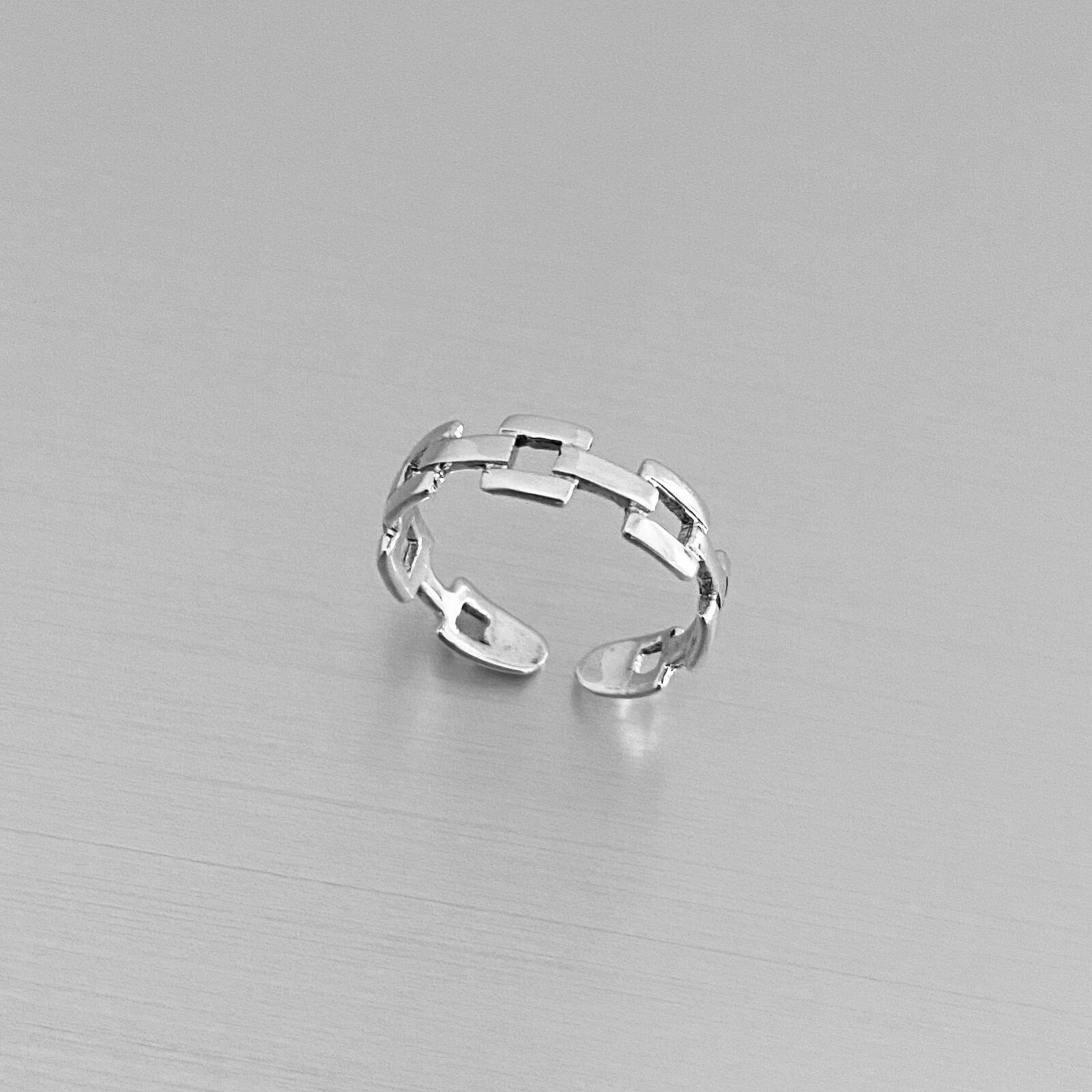Sterling Silver Link Toe Ring, Silver Rings, Link Ring, Silver Band