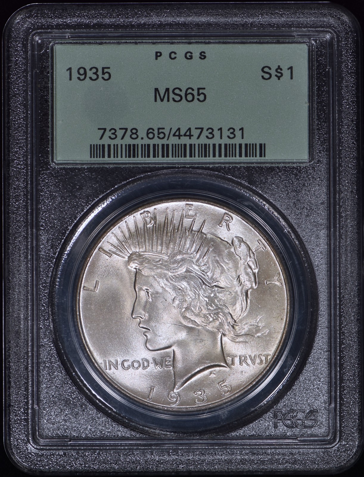 1935 Peace Silver Dollar $1 PCGS MS65 (OGH) - Exceptional Coin!