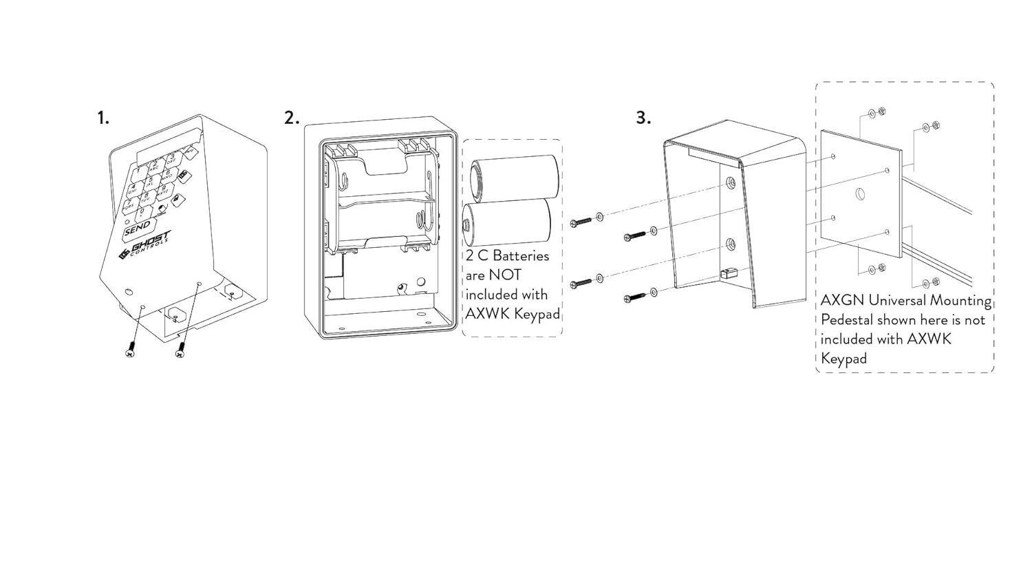 Secure Entry Wireless Keypad for Outdoor Gates - Easy Setup, Partymode Function