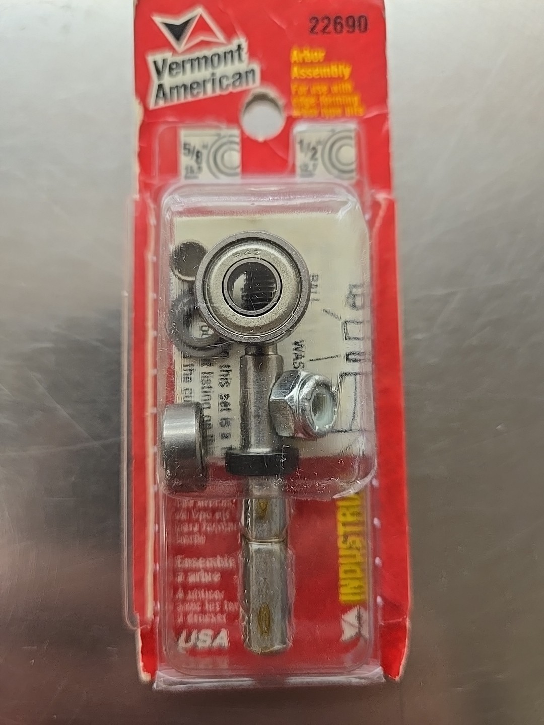 VERMONT AMERICAN 22690 ARBOR ASSEMBLY & BEARINGS for Edge Forming Type Bits 1/4"