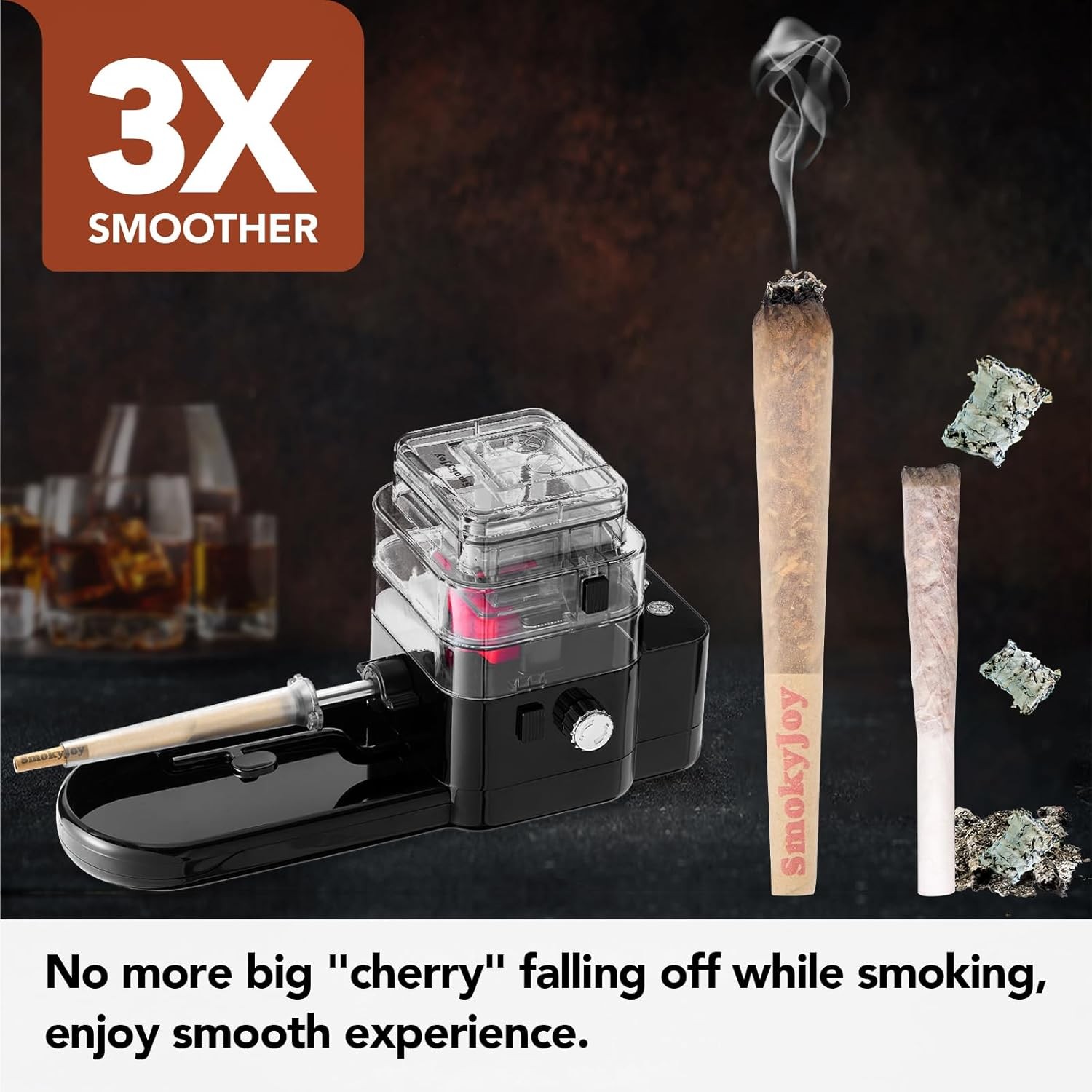 Cord-Free Automatic Cigarette Rolling Machine Electric Roller Cone Loader Machin