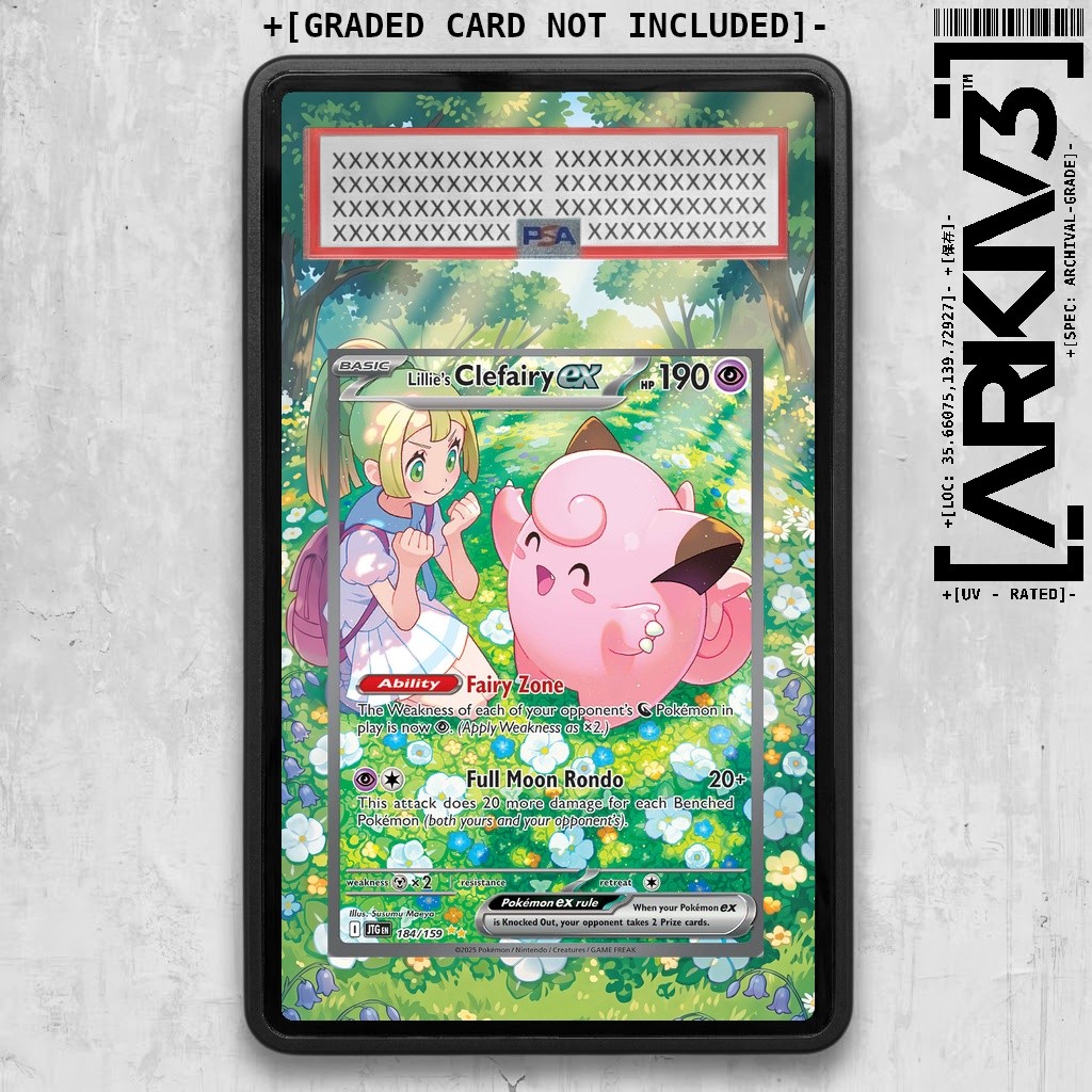 PSA/TAG Lillie's Clefairy ex (184/159) Extended Art Graded Case