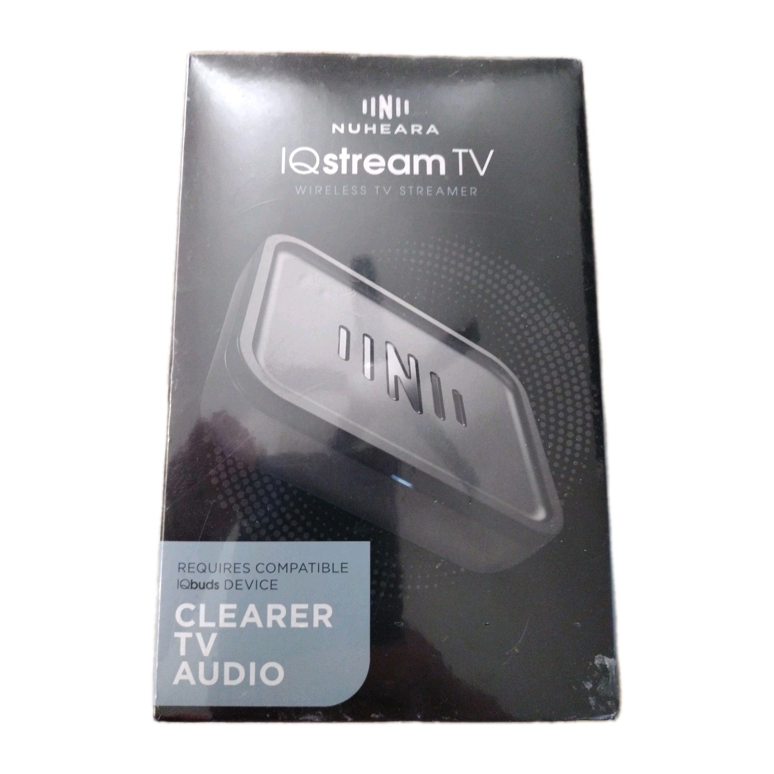 Nuheara IQstream TV Wireless Audio Streamer for IQbuds MAX & BOOST - New Sealed