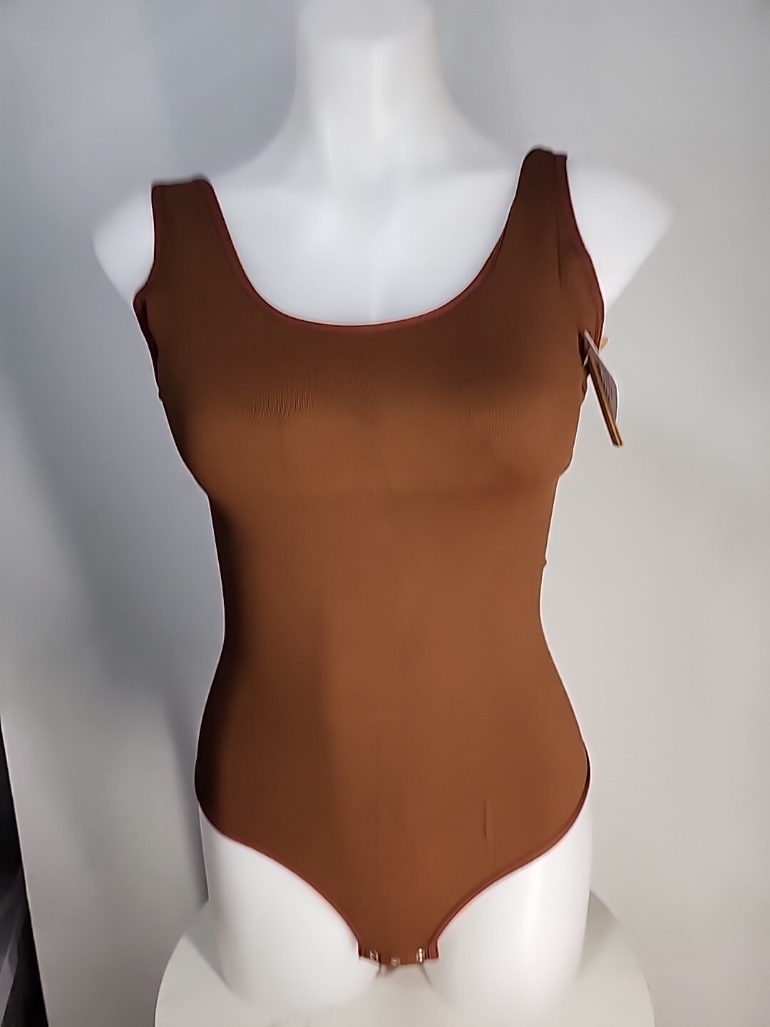Nwt SHAPELLX  Bodysuit for Women Tummy Control  Xs/S Brown Color- SHAPERWEAR