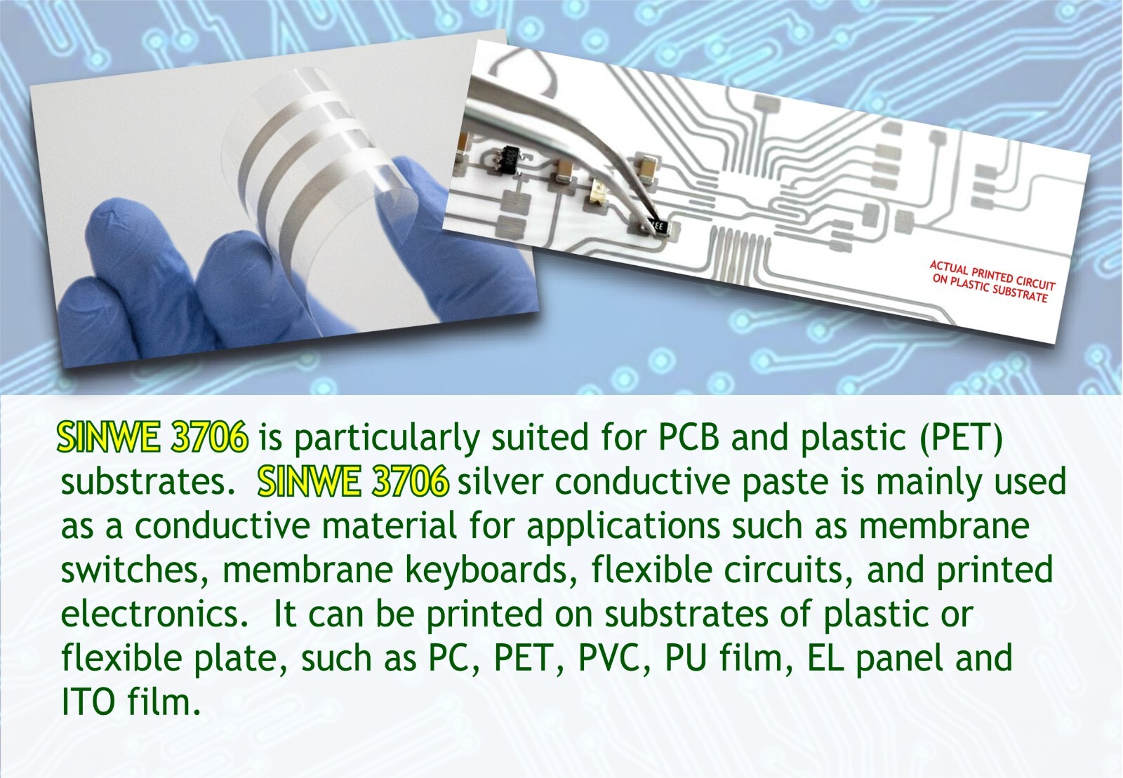 SINWE Silver Conductive Paste - PCB repair, SMD mounting - 0.5cc/mL syringe