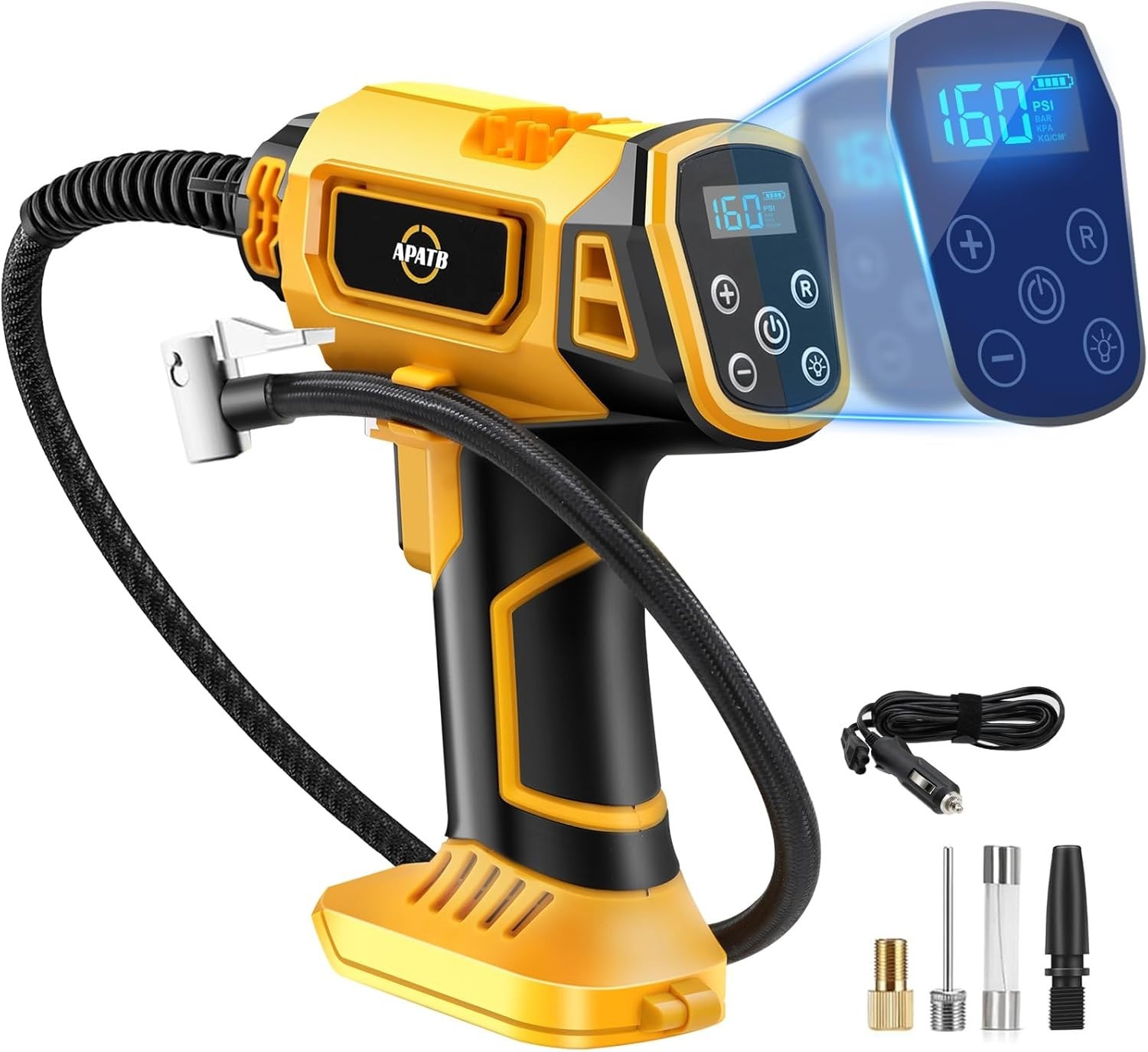 Cordless Air Compressor for Dewalt 20V Max Battery,150Psi Portable Tire Inflator