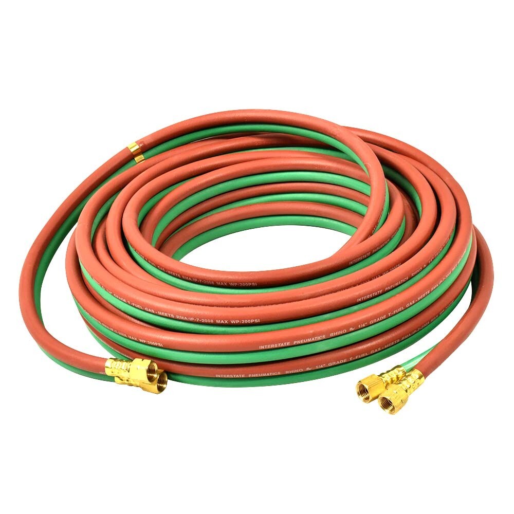 1/4 Inch x 50 FT Grade T, Twin Gas Welding Hose 200 PSI - HW44-050T