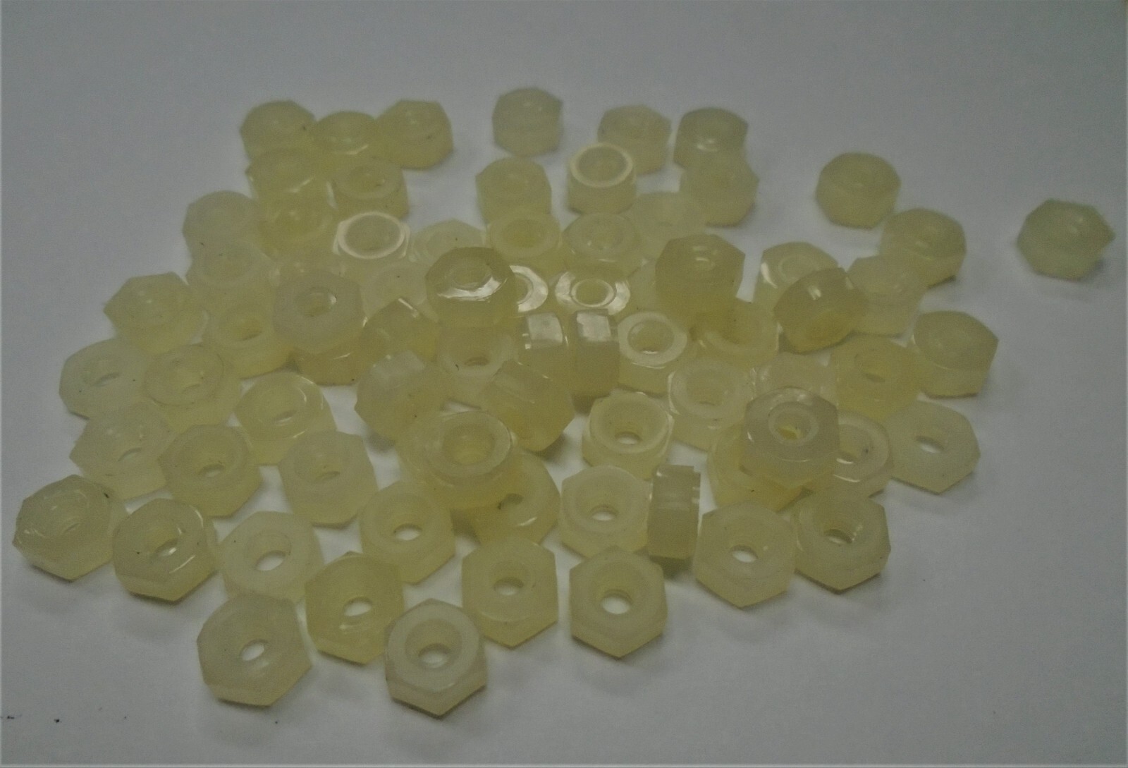 4-40 PLAIN 1/4" HEX NUTS NYLON 150 pcs #446