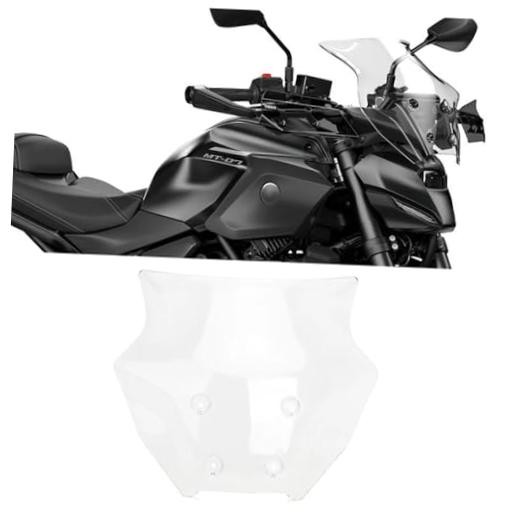 Motorcycle Windshield Deflector Windscreen Compatible with for MT Transparent