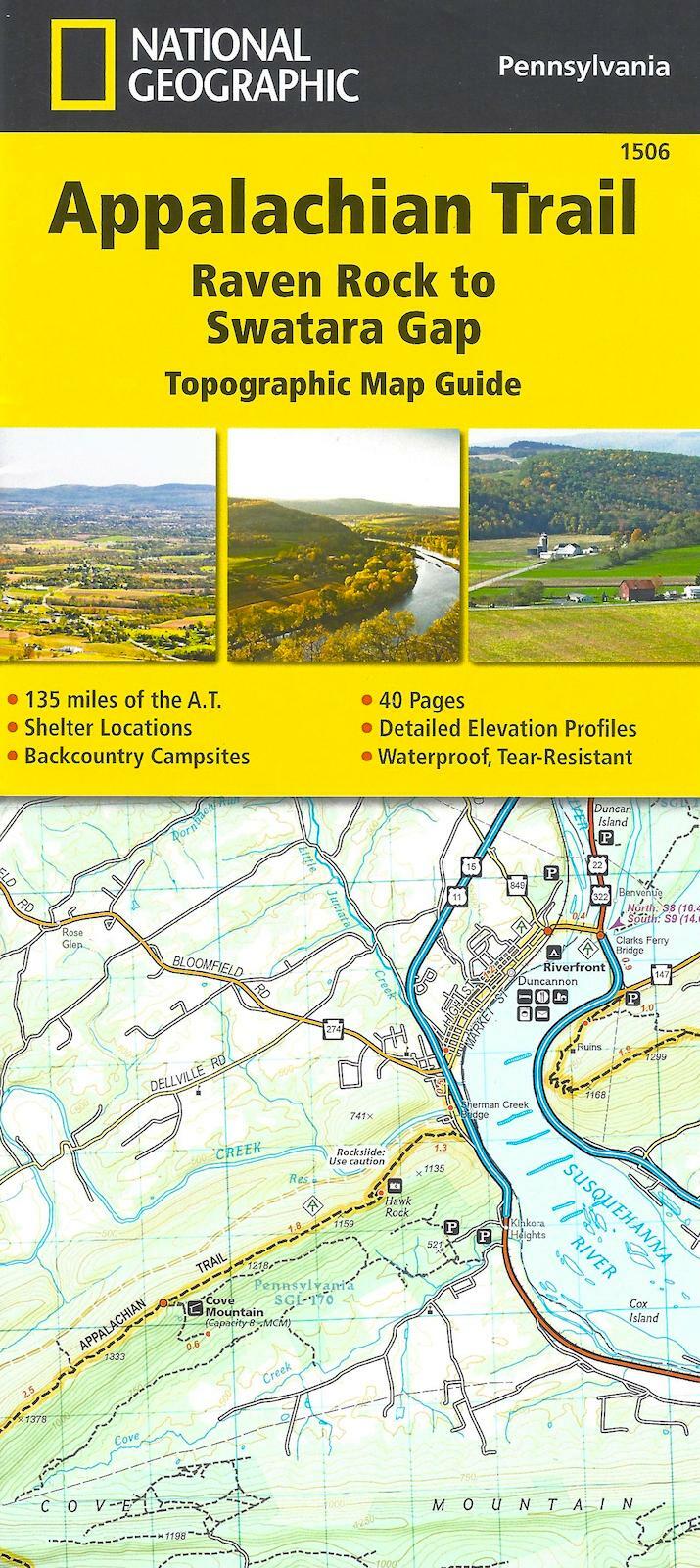 Appalachian Trail, Raven Rock to Swatara Gap, Pennsylvania, Nat'l Geo Maps #1506
