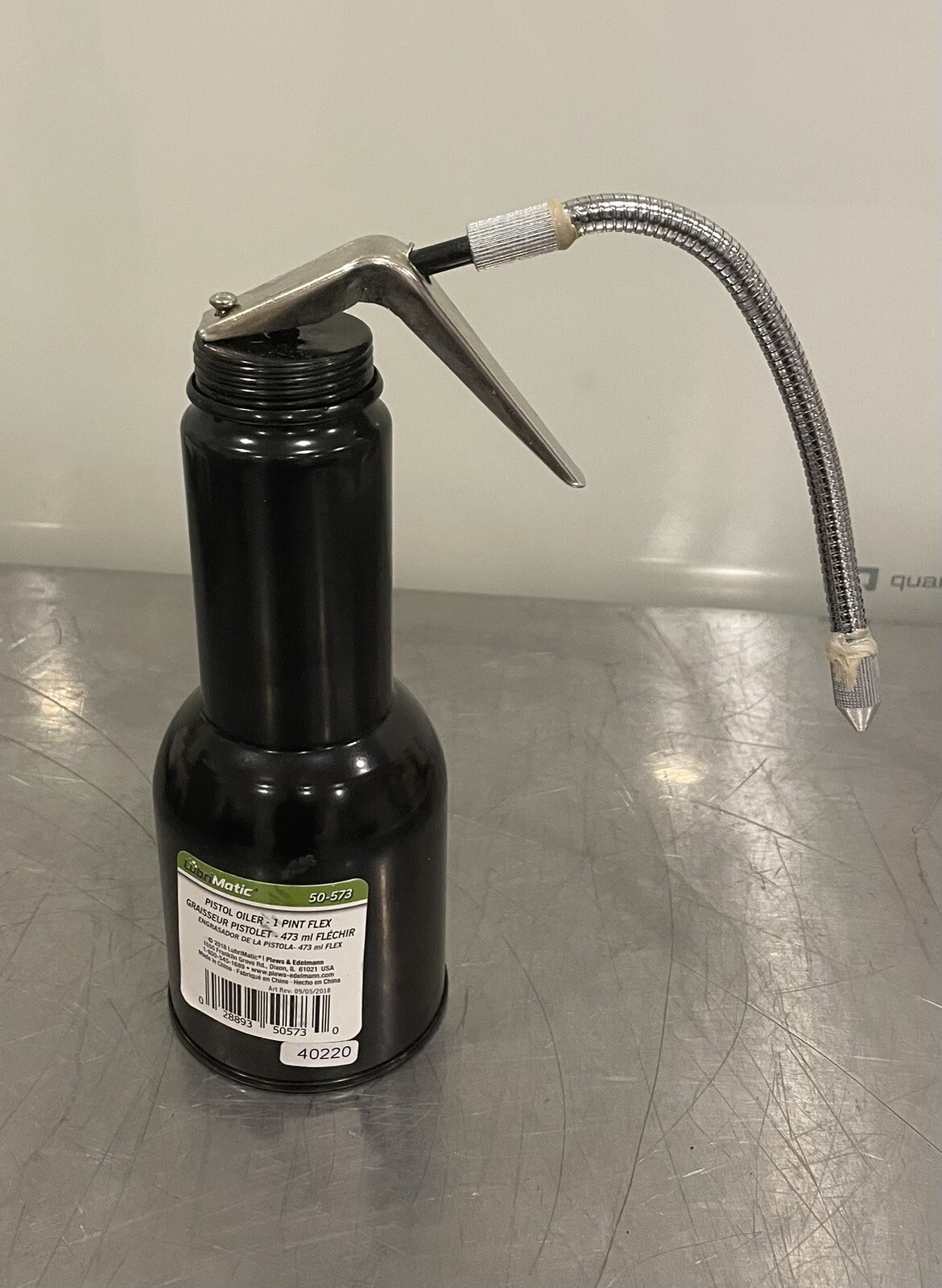 Lubrimatic 50-573 Pistol Oiler 6” Flex Spout 1 Pint (16oz) NEW! FREE SHIPPING!